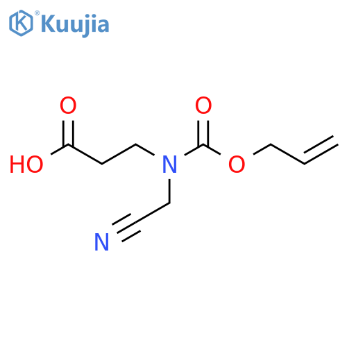 3-(cyanomethyl)(prop-2-en-1-yloxy)carbonylaminopropanoic acid structure
