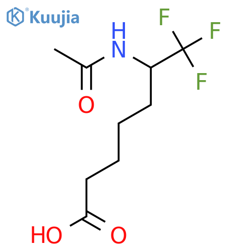 6-Acetamido-7,7,7-trifluoroheptanoic acid structure