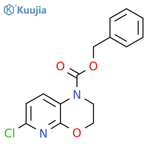 benzyl 6-chloro-1H,2H,3H-pyrido2,3-b1,4oxazine-1-carboxylate structure