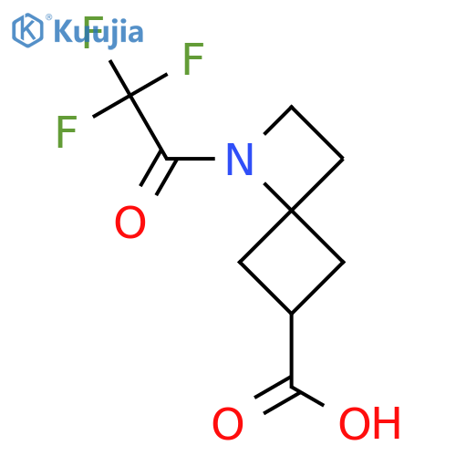 (4r)-1-(2,2,2-trifluoroacetyl)-1-azaspiro3.3heptane-6-carboxylic acid structure