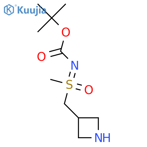 tert-butyl N-{(azetidin-3-yl)methyl(methyl)oxo-lambda6-sulfanylidene}carbamate structure