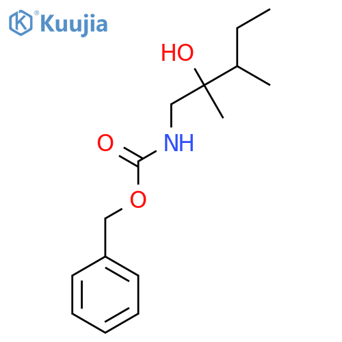benzyl N-(2-hydroxy-2,3-dimethylpentyl)carbamate structure
