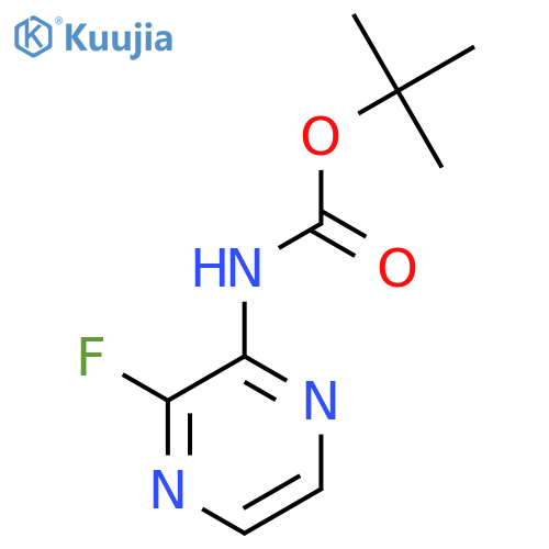 tert-butyl N-(3-fluoropyrazin-2-yl)carbamate structure