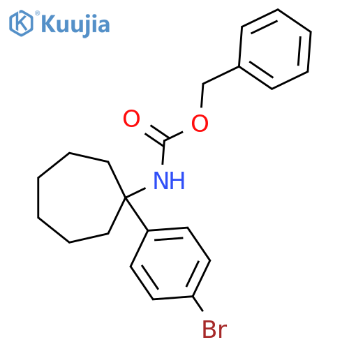 benzyl N-1-(4-bromophenyl)cycloheptylcarbamate structure
