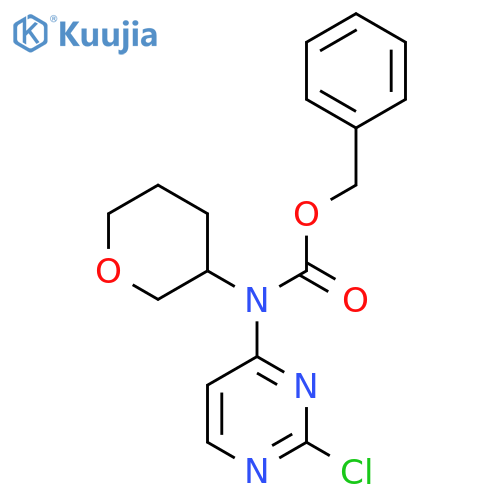 benzyl N-(2-chloropyrimidin-4-yl)-N-(oxan-3-yl)carbamate structure
