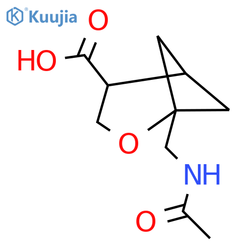 1-(acetamidomethyl)-2-oxabicyclo3.1.1heptane-4-carboxylic acid structure