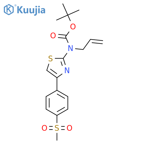 tert-butyl N-4-(4-methanesulfonylphenyl)-1,3-thiazol-2-yl-N-(prop-2-en-1-yl)carbamate structure