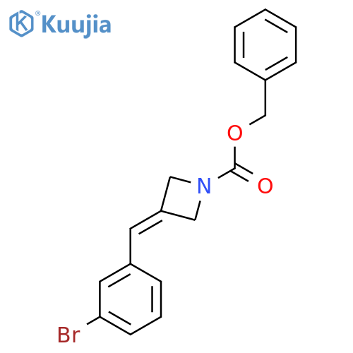 benzyl 3-(3-bromophenyl)methylideneazetidine-1-carboxylate structure