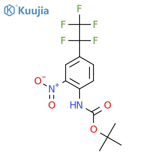 tert-butyl N-2-nitro-4-(1,1,2,2,2-pentafluoroethyl)phenylcarbamate structure