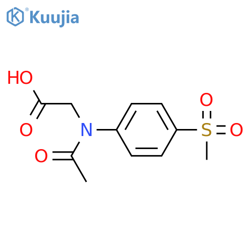 2-N-(4-methanesulfonylphenyl)acetamidoacetic acid structure