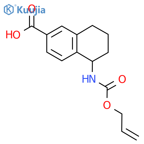 5-{[(Prop-2-en-1-yloxy)carbonyl]amino}-5,6,7,8-tetrahydronaphthalene-2-carboxylic acid structure