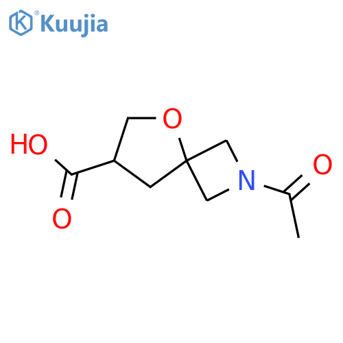 2-acetyl-5-oxa-2-azaspiro3.4octane-7-carboxylic acid structure