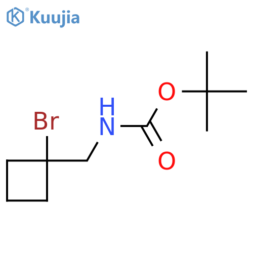 tert-butyl N-(1-bromocyclobutyl)methylcarbamate structure