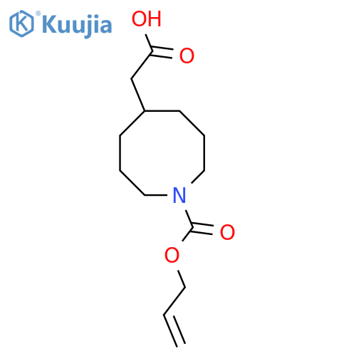 2-{1-(prop-2-en-1-yloxy)carbonylazocan-5-yl}acetic acid structure