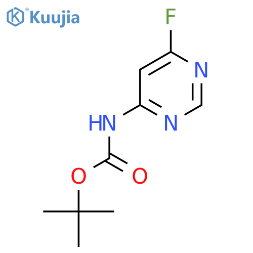 tert-butyl N-(6-fluoropyrimidin-4-yl)carbamate structure