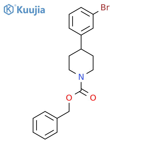 Benzyl 4-(3-bromophenyl)piperidine-1-carboxylate structure