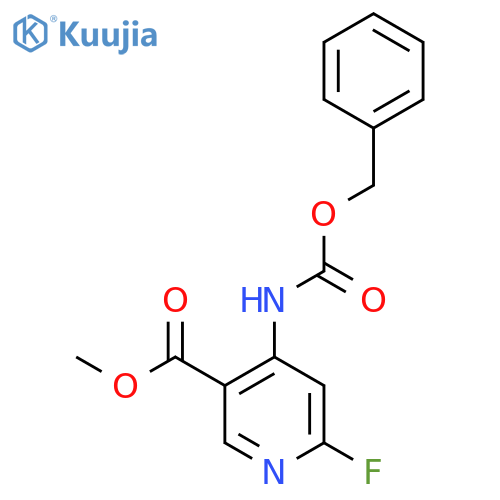 methyl 4-{(benzyloxy)carbonylamino}-6-fluoropyridine-3-carboxylate structure
