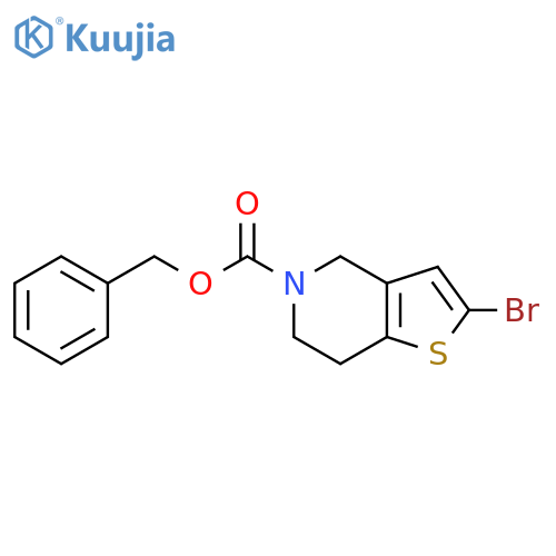 benzyl 2-bromo-4H,5H,6H,7H-thieno3,2-cpyridine-5-carboxylate structure