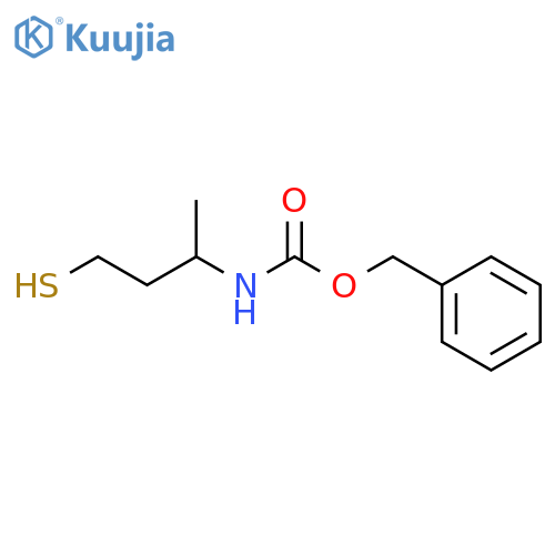 benzyl N-(4-sulfanylbutan-2-yl)carbamate structure