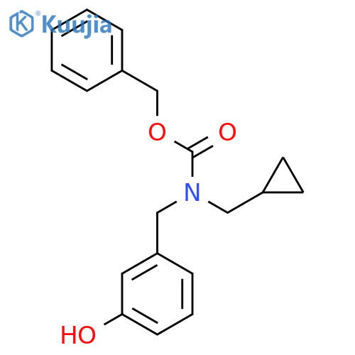 benzyl N-(cyclopropylmethyl)-N-(3-hydroxyphenyl)methylcarbamate structure
