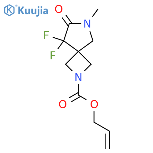 prop-2-en-1-yl 8,8-difluoro-6-methyl-7-oxo-2,6-diazaspiro3.4octane-2-carboxylate structure