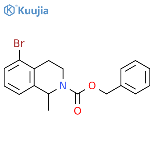 Benzyl 5-bromo-1-methyl-1,2,3,4-tetrahydroisoquinoline-2-carboxylate structure