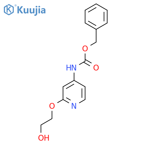 benzyl N-2-(2-hydroxyethoxy)pyridin-4-ylcarbamate structure