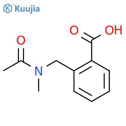 2-(N-methylacetamido)methylbenzoic acid structure