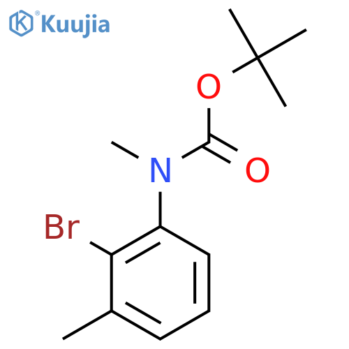 tert-butyl N-(2-bromo-3-methylphenyl)-N-methylcarbamate structure
