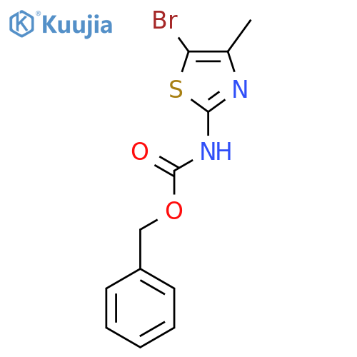 benzyl N-(5-bromo-4-methyl-1,3-thiazol-2-yl)carbamate structure