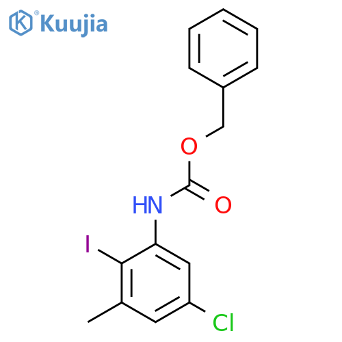benzyl N-(5-chloro-2-iodo-3-methylphenyl)carbamate structure