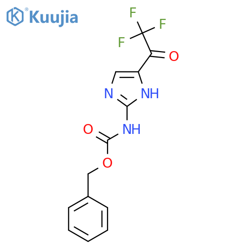 benzyl N-5-(2,2,2-trifluoroacetyl)-1H-imidazol-2-ylcarbamate structure