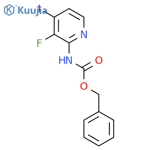 benzyl N-(3-fluoro-4-iodopyridin-2-yl)carbamate structure
