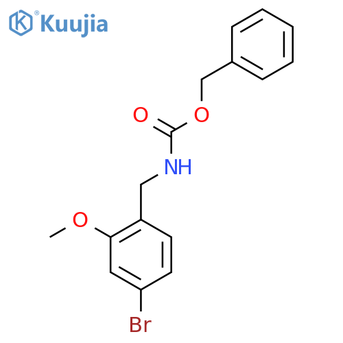 benzyl N-(4-bromo-2-methoxyphenyl)methylcarbamate structure