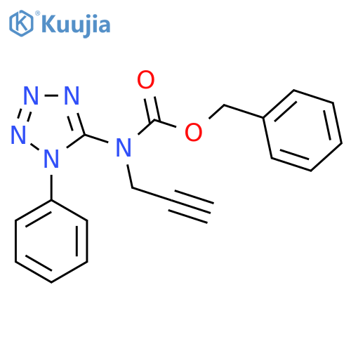 benzyl N-(1-phenyl-1H-1,2,3,4-tetrazol-5-yl)-N-(prop-2-yn-1-yl)carbamate structure