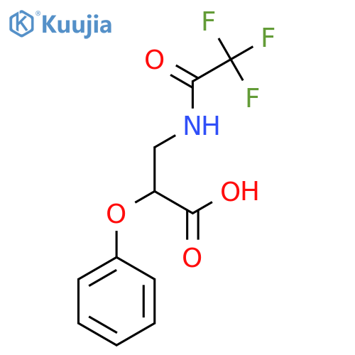 2-Phenoxy-3-(2,2,2-trifluoroacetamido)propanoic acid structure