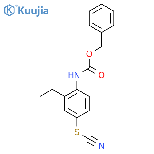 benzyl N-4-(cyanosulfanyl)-2-ethylphenylcarbamate structure