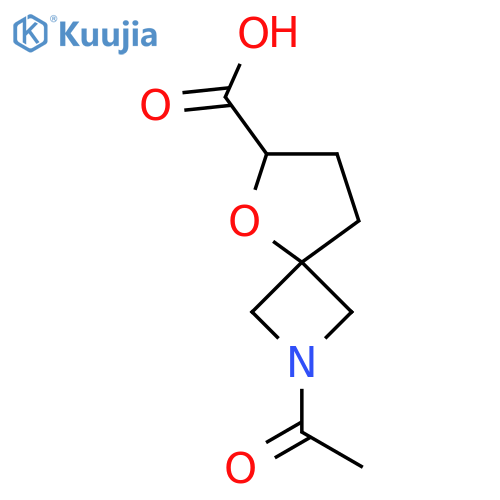 2-acetyl-5-oxa-2-azaspiro3.4octane-6-carboxylic acid structure