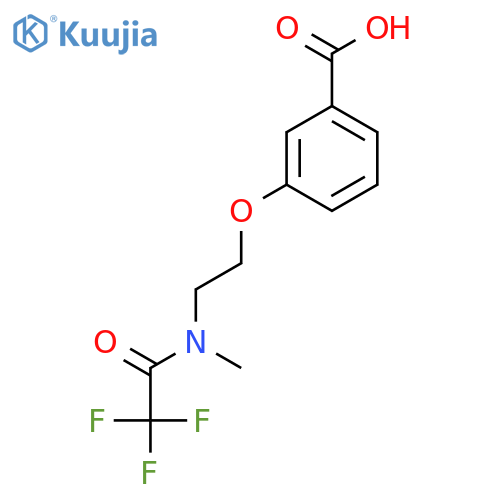 3-2-(2,2,2-trifluoro-N-methylacetamido)ethoxybenzoic acid structure