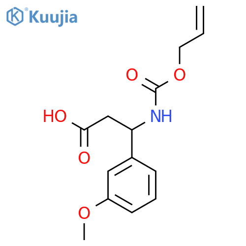 3-(3-Methoxyphenyl)-3-{[(prop-2-en-1-yloxy)carbonyl]amino}propanoic acid structure