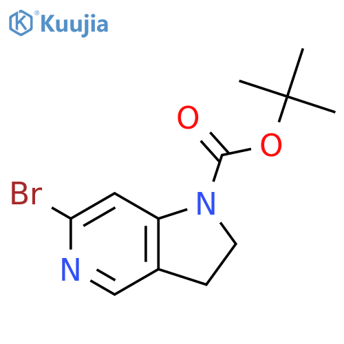 tert-butyl 6-bromo-1H,2H,3H-pyrrolo3,2-cpyridine-1-carboxylate structure