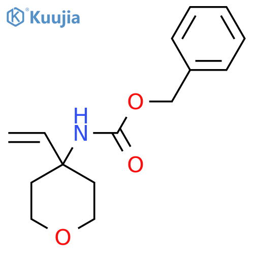 benzyl N-(4-ethenyloxan-4-yl)carbamate structure