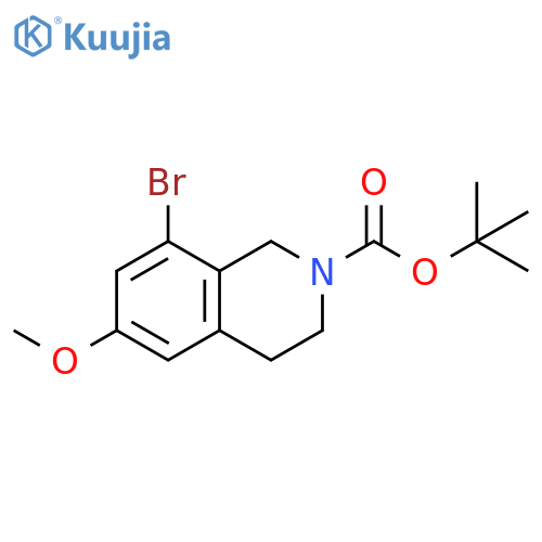 2(1H)-Isoquinolinecarboxylic acid, 8-bromo-3,4-dihydro-6-methoxy-, 1,1-dimethylethyl ester structure