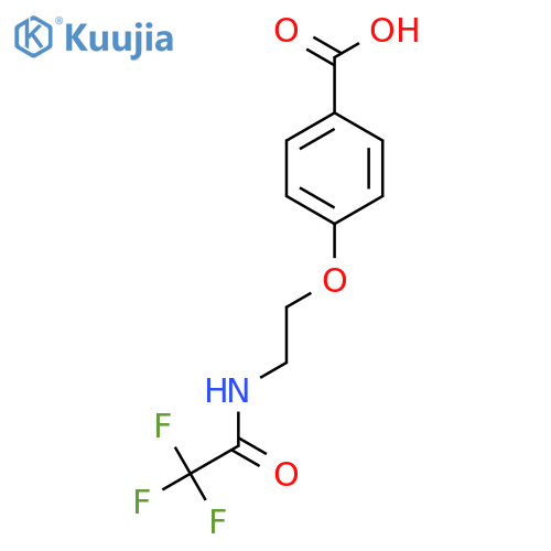 4-[2-(Trifluoroacetamido)ethoxy]benzoic acid structure