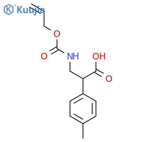 2-(4-methylphenyl)-3-{(prop-2-en-1-yloxy)carbonylamino}propanoic acid structure