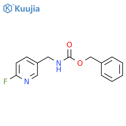 benzyl N-(6-fluoropyridin-3-yl)methylcarbamate structure