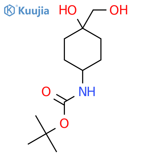 tert-butyl N-4-hydroxy-4-(hydroxymethyl)cyclohexylcarbamate structure