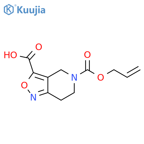 5-(prop-2-en-1-yloxy)carbonyl-4H,5H,6H,7H-1,2oxazolo4,3-cpyridine-3-carboxylic acid structure