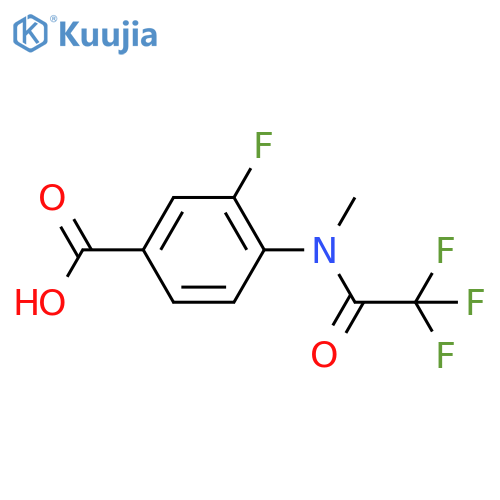 3-fluoro-4-(2,2,2-trifluoro-N-methylacetamido)benzoic acid structure