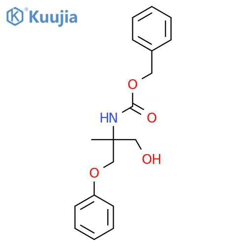 benzyl N-(1-hydroxy-2-methyl-3-phenoxypropan-2-yl)carbamate structure